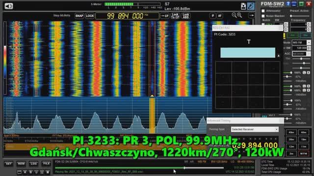 14.12.2021 08:53UTC, [Ms], Геминиды, 2x PR 3, Польша, 99.9МГц и 97.4МГц