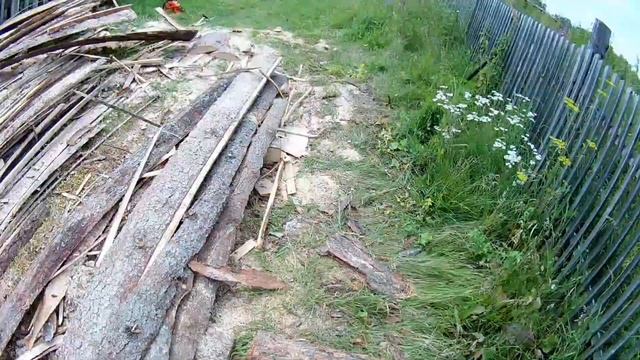 Забор своими руками . Самый недорогой вариант! Начало. смотреть онлайн