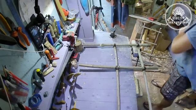 Обувная полка из веток. Простая идея для дачи смотреть онлайн