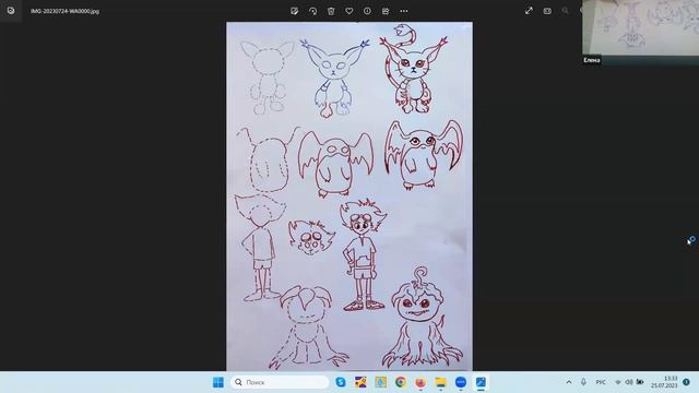 Рисуем Дигимонов ▶ Рисование героев мультфильмов смотреть онлайн