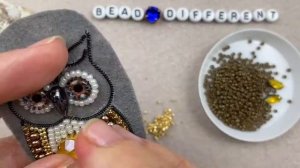 СОВА * брошь из бисера | процесс создания #DIY (18)