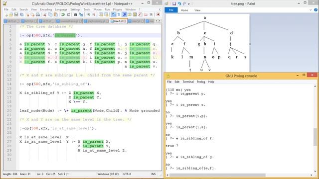 Prolog - Implementation of Tree Data Structure