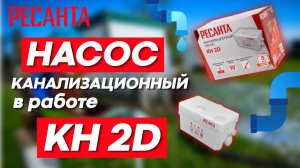 РЕСАНТА канализационный насос КН 2D и как он работает для канализации