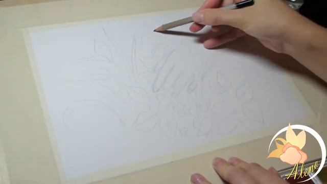 Как рисовать зелень акварелью. Кисть руки смотреть онлайн