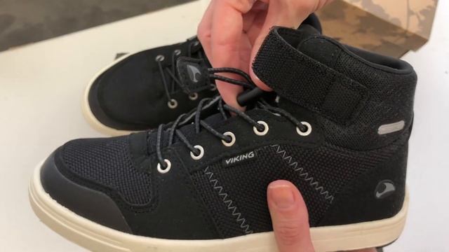 Обзор на демисезонные кеды Viking Loren Mid Black/White смотреть онлайн