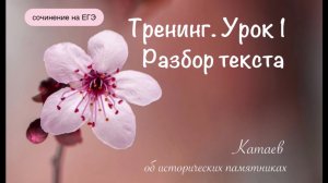 ЕГЭ. Русский язык. Сочинение. Тренинг ( май, урок 1)