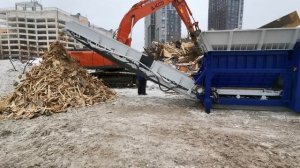 Мобильная дробилка ТОПТЕХНО ТТ 1600У / Шредер для дерева / Шредер для древесины , древесных отходов