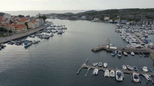 Marstrand harbor area in Sweden