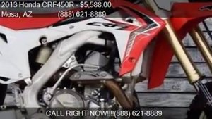 2013 Honda CRF450R  for sale in Mesa, AZ 85202 at AZautorv.c