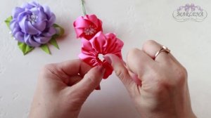 ? РОЗА ИЗ ЛЕНТ. Цветы МК/DIY Ribbon Rose ?