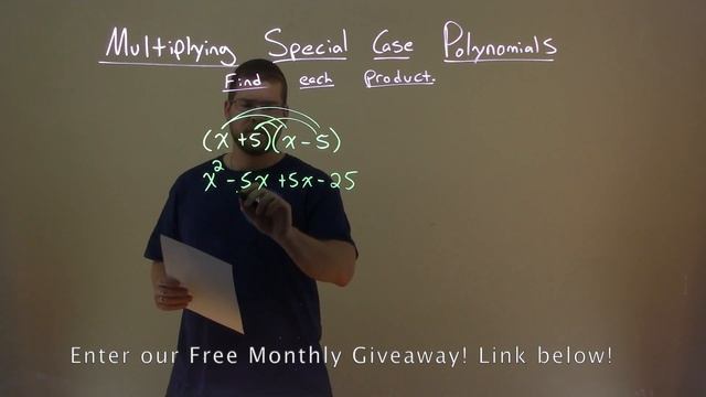 Simplify (x+5)(x-5) смотреть онлайн