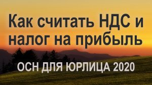 Как считать НДС и налог на прибыль. ОСН для юрлица 2020