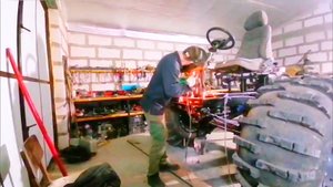 Вездеход на раме уаз педальный узел.