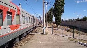 ТЭП70-0299 с пассажирским поездом №546 Орск - Имеретинский Курорт и приветливой бригадой