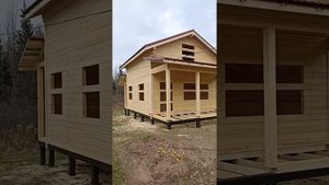 Дом из бруса.6 х 8м. под кровлю
