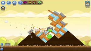 Мультик Игра для детей Энгри Бердс. Прохождение игры Angry Birds [16] серия