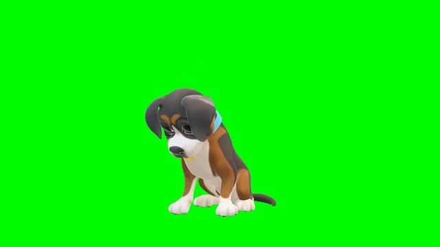 Copyright Free 3D funny Puppy Character Green Screen Effect | Chroma Key | Royalty Free | 3d puppy смотреть онлайн