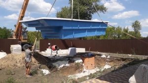 Как установить композитный бассейн на участке ? Краткий обзор. Installation of a composite pool.