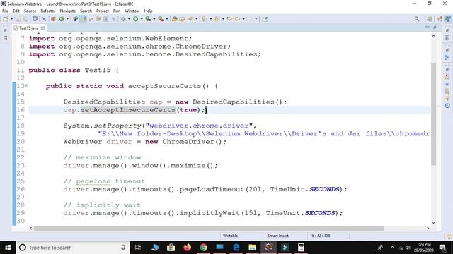 Handle Untrusted Certificate(SSL) in Selenium - Selenium Webdriver Session 26