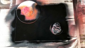 КАК РИСОВАТЬ БАЛЛОНЧИКАМИ? / SPRAY PAINT ART / РИСУЮ КОСМИЧЕСКИЙ АРТ / КОСМОС ИЗ БАЛЛОНЧИКА