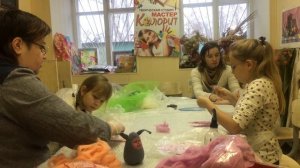 Мастер-класс по мокрому валянию "Зайка Доти"