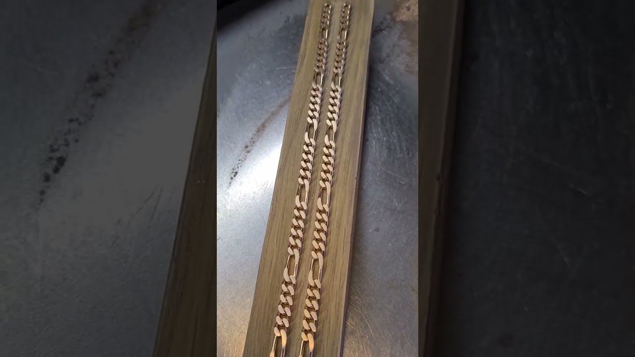 Запиловка золотой цепочки | Gold chain sawing | #shorts смотреть онлайн