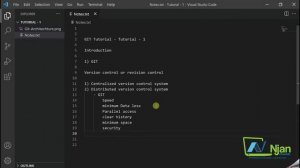 GIT | Introduction | GITHub | Basics of GIT | Tamil Tutorial | NJan channel | Tutorial - 1