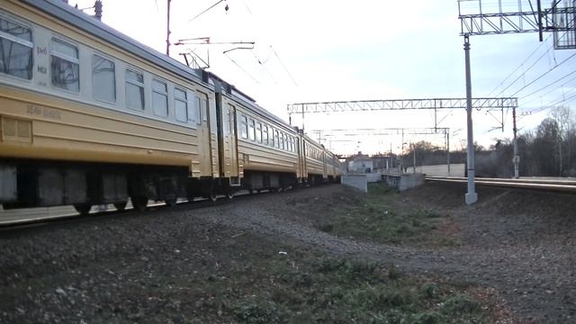 Электропоезд ЭД4М-0242 перегон Реутово - Железнодорожная
