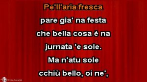 O sole mio (F+) Karaoke Accompaniment