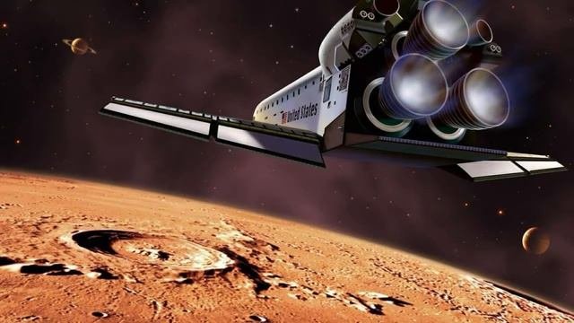Картинка космос. Планеты, звёзды, космический корабль | Picture space. Planets, Stars, Spaceship