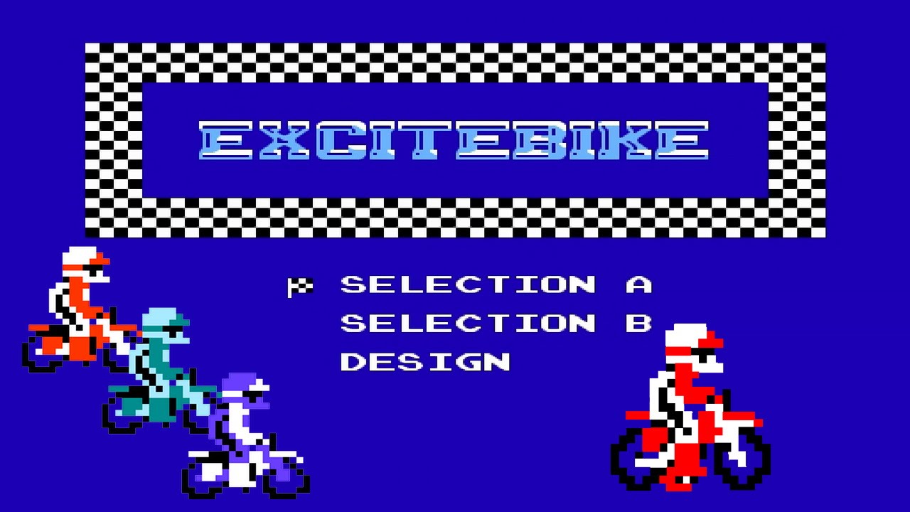 Excitebike 1984 Мотогонки NES (Денди)