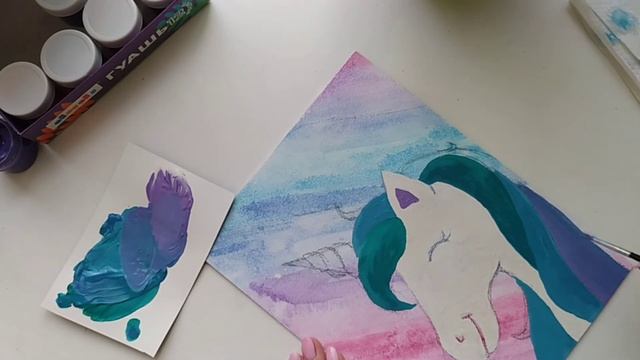 Как нарисовать Единорожку Гуашью смотреть онлайн