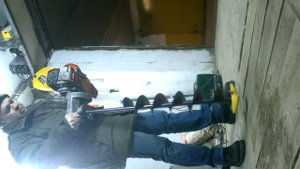 Ледобур из пилы