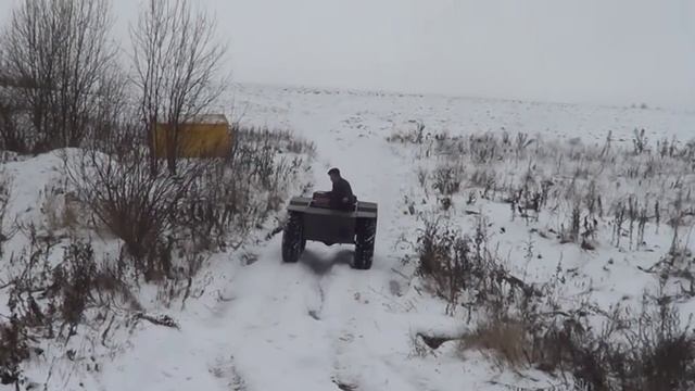 Самодельный вездеход 4x4 борто-поворотный смотреть онлайн