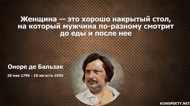 Оноре де Бальзак: цитаты, высказывания, афоризмы великих людей смотреть онлайн