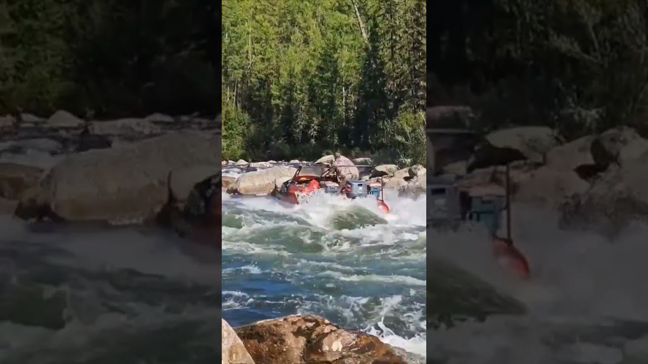 Пороги Серлигхем. Тыва. #водомёт #лодка #экстрим смотреть онлайн