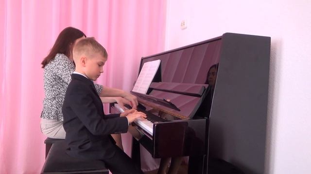 С.  Майкапар. Первые шаги. Пьеса №3. Исполняет Барудкин Платон. Концерт для родителей. смотреть онлайн