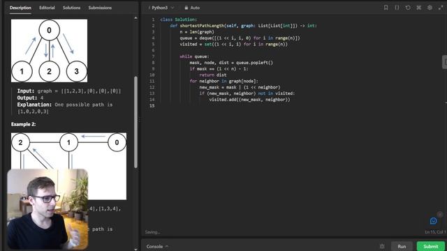 Unlock Graph Algorithms: LeetCode 847 Shortest Path Visiting All Nodes with BFS and Bitmasking