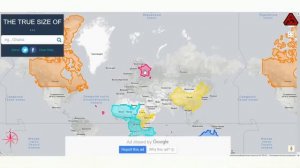 Страны по проекции  Меркатора