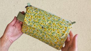 DIY/ШЬЮ БОЛЬШУЮ КОСМЕТИЧКУ/ПОДРОБНЫЙ МАСТЕР-КЛАСС #sew#ручнаяработа#шьюсама