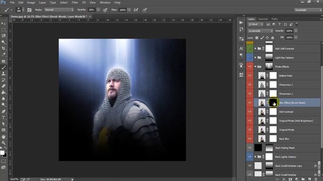 Epic Glow Art Photoshop Action Tutorial