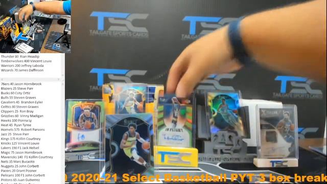 Break 1160 2020-21 Select Basketball PYT 3 box break смотреть онлайн