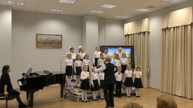 Особенности работы над многоголосием в младшем хоре.  Урок в классе преподавателя М.В. Фурсовой
