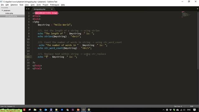 Day5: Work with Strings in PHP