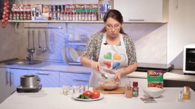 Овощные башенки с французскими травами и куриные фрикадельки