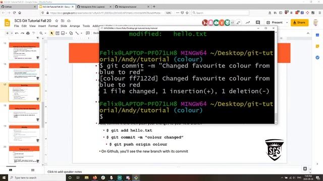 SCS Git Tutorial (Fall 2020 #1) смотреть онлайн