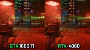 GTX 1660 Ti vs RTX 4060 Laptop - Cyberpunk 2077 - How Big is the Difference?
