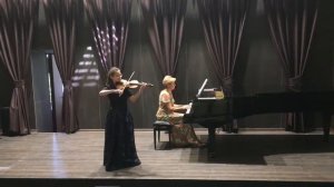 Франческо Мария Верачини, концертная соната e-moll для скрипки и фортепиано, 1 и 2 части