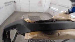 Покраска структурного пластика.