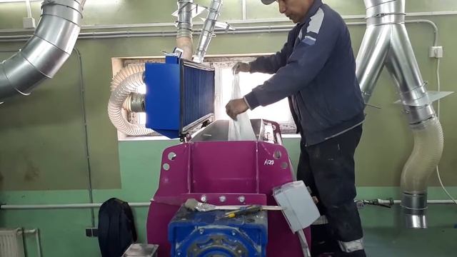 Пересыпка сыпучих материалов